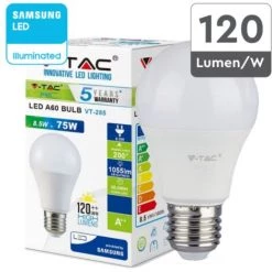 V-TAC Ampoule LED à Puce Samsung E27 8,5W A60 3000K -V-TAC Soldes 56848133 5