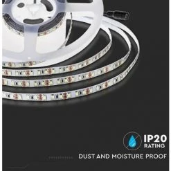 V-TAC Ruban LED SMD2835 8W/m 5m 120 LED/m 137LM/W 24V 6500K IP20 10mm -V-TAC Soldes 56848144 3
