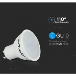 V-TAC Spot LED GU10 6W 6400K (Blister 2 Pièces) -V-TAC Soldes 56848173 4