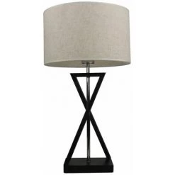 V-TAC Lampe De Table LED Ronde Avec Culot E27 Couleur Ivoire