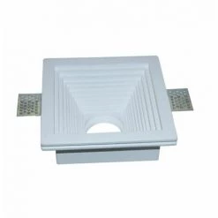 V-TAC Spot LED Encastrable Carré GU10 Et GU5.3 (MR16) Corps En Plâtre Blanc