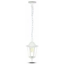 V-TAC Lustre De Jardin à Suspension LED En Aluminium Avec Douille E27 (Max 60W) Blanc Mat IP44 -V-TAC Soldes 56848252 5