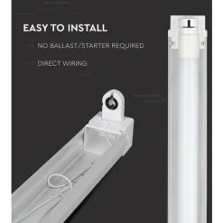 V-TAC Plafonnier LED Simple Pour T8 150cm IP20 -V-TAC Soldes 56848333 3