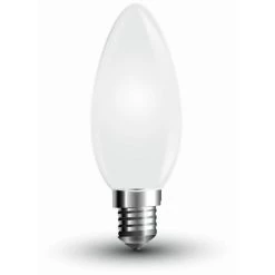 V-TAC Ampoule LED E14 4W Bougie Filament Blanc 6400K