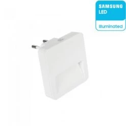 V-TAC Samsung Chip LED Spotlight 0.45W Veilleuse Carrée Avec Capteur Crépusculaire Couleur Blanche 65 * 65 * 50 Mm 3000K IP20 -V-TAC Soldes 56848365 4