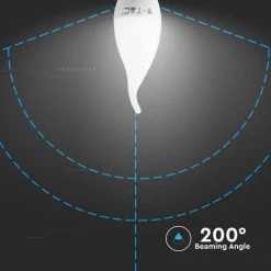 V-TAC Samsung E14 5.5W Puce LED Ampoule 4000K Flamme Bougie -V-TAC Soldes 56856962 4