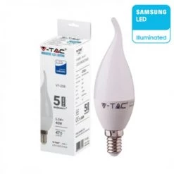 V-TAC Samsung E14 5.5W Puce LED Ampoule 4000K Flamme Bougie -V-TAC Soldes 56856962 5