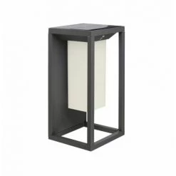 V-TAC Lampe Solaire LED à Puce Samsung Pour Mur Extérieur 2W Capteur De Mouvement Crépusculaire Rectangulaire Et Mode De Luminosité Constante 3000K