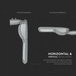 V-TAC Réverbère Puce LED Samsung 160W Classe II Couleur Grise 4000K IP65 -V-TAC Soldes 56856996 4