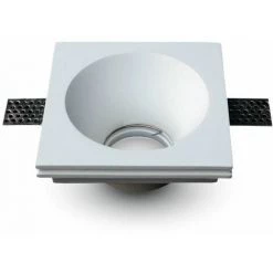 V-TAC Spot LED Encastrable Carré GU10 Et GU5.3 (MR16) Corps En Plâtre Blanc