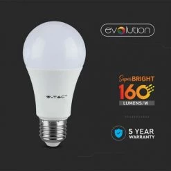 V-TAC Ampoule LED E27 9.5W 160LM / W A60 3000K -V-TAC Soldes 56857025 3