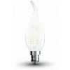 V-TAC Ampoule LED E14 4W Flame Twisted Candle Satin Filament 6400K