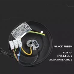 V-TAC Plafonnier LED Lanterne Avec Douille E27 (Max 60W) Couleur Noir L: 720mm IP44 -V-TAC Soldes 56857096 5