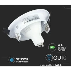 V-TAC Spot LED Encastrable Rond 5W Avec Spot GU10 Blanc 6400K (3 Pièces) 7 V-TAC Spot LED Encastrable Rond 5W Avec Spot GU10 Blanc 6400K (3 Pièces) -V-TAC Soldes 56857120 3