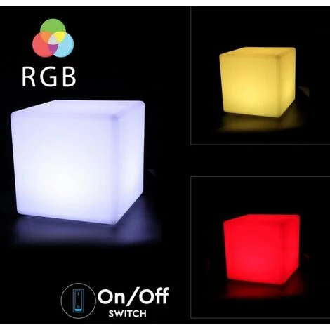 V-TAC Cube LED RGB 3W Avec Télécommande IR 24 Touches Et Alimentation IP67 à Intensité Variable 3 V-TAC Cube LED RGB 3W Avec Télécommande IR 24 Touches Et Alimentation IP67 à Intensité Variable – Image 3