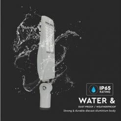 V-TAC Réverbère LED Puce Samsung Classe II 100W 140LM /W Gris Couleur 4000K Dimmable -V-TAC Soldes 56857257 5