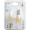 V-TAC Ampoule LED E14 6W Bougie Filament 2700K (Blister 2 Pièces)