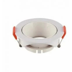 V-TAC Support De Spot LED à Encastrer Rond GU10 De Couleur Blanche