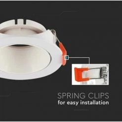 V-TAC Support De Spot LED à Encastrer Rond GU10 De Couleur Blanche 7 V-TAC Support De Spot LED à Encastrer Rond GU10 De Couleur Blanche -V-TAC Soldes 56857308 3