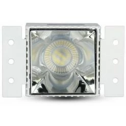 V-TAC Support De Spot LED à Encastrer Carré GU10 Couleur Blanc Et Chrome -V-TAC Soldes 56857332 4