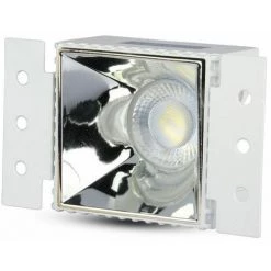 V-TAC Support De Spot LED à Encastrer Carré GU10 Couleur Blanc Et Chrome -V-TAC Soldes 56857332 5