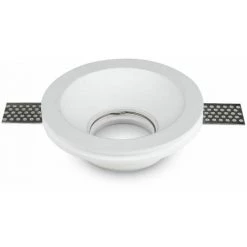 V-TAC Spot LED Encastré Rond GU10 Et GU5.3 (MR16) Corps En Plâtre Blanc