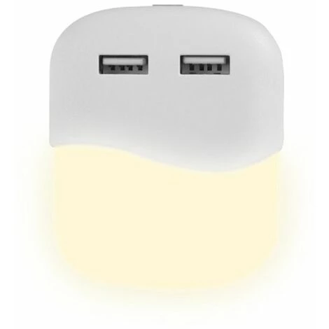 V-TAC Samsung Puce LED Spot Veilleuse Carré 0.45W Capteur Crépusculaire Et USB Couleur Blanc 60 * 60 * 54.5 Mm 4000K IP20 1 V-TAC Samsung Puce LED Spot Veilleuse Carré 0.45W Capteur Crépusculaire Et USB Couleur Blanc 60 * 60 * 54.5 Mm 4000K IP20