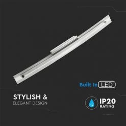 V-TAC Lampe Miroir LED 18W Couleur Chromé Avec Verre Courbé 4000K IP20 7 V-TAC Lampe Miroir LED 18W Couleur Chromé Avec Verre Courbé 4000K IP20 -V-TAC Soldes 56857459 3