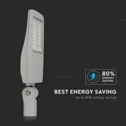 V-TAC Réverbère LED Puce Samsung Classe II 120W 140LM /W Gris Couleur 4000K Dimmable -V-TAC Soldes 56857462 4