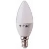 Ampoule LED Bougie E14 4,5 W Compatible Avec Google Home Et Amazon Alexa Via L'application V-Tac Smart RGB Et 3 En 1 Dimmable