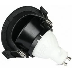 V-TAC Spot LED Encastré GU10 Avec Section Demi-Lune Couleur Noire Avec Intérieur Noir -V-TAC Soldes 56857574 5