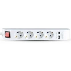 V-TAC Bloc Multiprise Avec Câble De 1,4mt 4 Prises 16A Avec Interrupteur Et 2 USB Couleur Blanche 8 V-TAC Bloc Multiprise Avec Câble De 1,4mt 4 Prises 16A Avec Interrupteur Et 2 USB Couleur Blanche -V-TAC Soldes 56857579 4