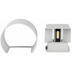 V-TAC Applique LED Ronde Double LED COB 6W Couleur Gris Satin Faisceau Lumineux Réglable 3000K IP65 -V-TAC Soldes 56857586 4
