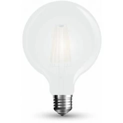V-TAC Ampoule LED E27 7W G125 Filament Satiné 6400K