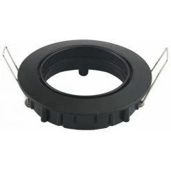 V-TAC Support De Spot LED à Encastrer Rond GU10 Couleur Noire Réglable