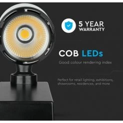 V-TAC Rail D'éclairage LED 10W Noir Et Blanc 6000K 7 V-TAC Rail D'éclairage LED 10W Noir Et Blanc 6000K -V-TAC Soldes 56857621 3