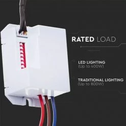 V-TAC Détecteur De Mouvement Infrarouge 120° -360° Couleur Blanche (Max 200W) IP20 -V-TAC Soldes 56857666 3