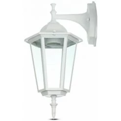 V-TAC Lanterne Murale LED Avec Douille E27 (Max 60W) Attaque Vers Le Bas Couleur Blanc IP44 -V-TAC Soldes 56857671 5