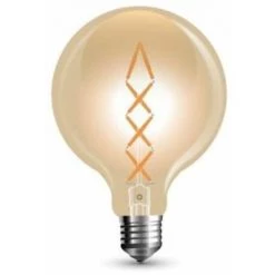 V-TAC Ampoule LED E27 8W G125 Ambre Filament 2200K
