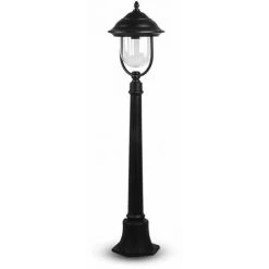 V-TAC Lampadaire LED Avec Douille E27 (Max 60W) Couleur Noir H: 110cm IP44
