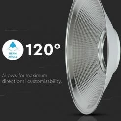 V-TAC Diffuseur Aluminium 120° Pour Cloche Industrielle VT-9-102 Et VT-9-120 -V-TAC Soldes 56929093 3