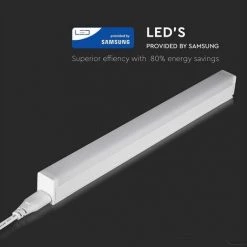 V-TAC Plafonnier LED Linéaire 16W 120cm Samsung Chip Connectable Avec Interrupteur 4000K -V-TAC Soldes 56929113 3