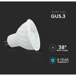 V-TAC Puce LED Samsung GU5.3 (MR16) 6W 12V 38° 3000K -V-TAC Soldes 56929116 3