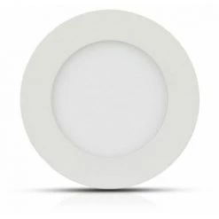 V-TAC Mini Panneau LED 24W Puce Samsung Ronde 3000K Montage Encastré