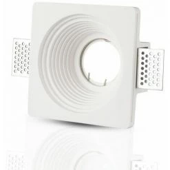 V-TAC Spot LED Encastré Rond GU10 Et GU5.3 (MR16) Corps En Plâtre Blanc