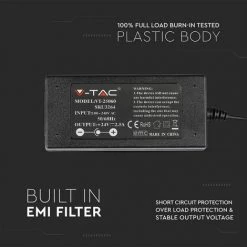 V-TAC Alimentation Plastique 60W 24V 25A Plug & Play Avec Jack 2,1 Couleur Noir IP44 7 V-TAC Alimentation Plastique 60W 24V 25A Plug & Play Avec Jack 2,1 Couleur Noir IP44 -V-TAC Soldes 56929157 3