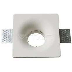 V-TAC Spot LED Encastrable Carré GU10 Et GU5.3 (MR16) Corps En Plâtre Blanc -V-TAC Soldes 56929165 4