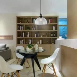 V-TAC Lustre LED Vintage En Verre Avec Douille E27 (Max 60W) Couleur Transparente D: 200mm 9 V-TAC Lustre LED Vintage En Verre Avec Douille E27 (Max 60W) Couleur Transparente D: 200mm -V-TAC Soldes 56929167 5