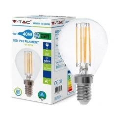 V-TAC Ampoule LED E14 4W E14 4W P45 Filament 6400K -V-TAC Soldes 56929175 4