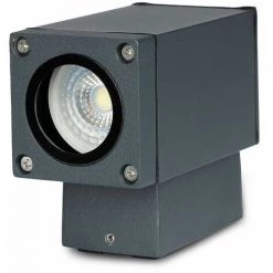 V-TAC Applique LED Avec Douille GU10 Faisceau Lumineux Inférieur Gris Foncé IP44 -V-TAC Soldes 56929209 5